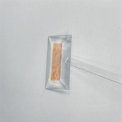 Бевелс AV221 дихроичный прямоугольник 76 х 38 мм красный мороз