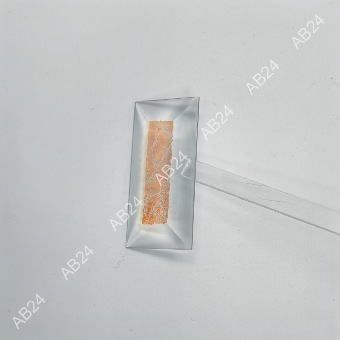 Бевелс AV221 дихроичный прямоугольник 76 х 38 мм красный мороз