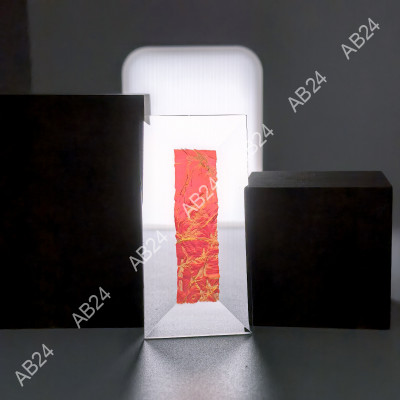 Бевелс AV221 дихроичный прямоугольник 76 х 38 мм красный мороз