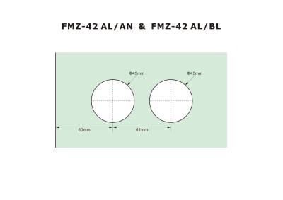 Замок с магнитным ригелем FMZ-42 с ответной частью на стену с притвором механизм ключ/защелка, алюминий/черный