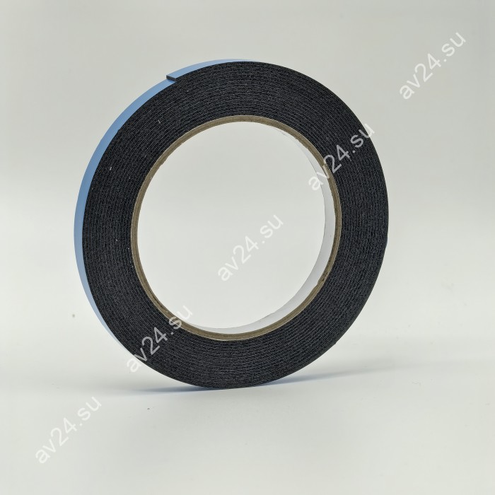 Скотч вспененный двусторонний FDA-111 BL в рулоне, ширина 9 мм, длина 5 м, серый