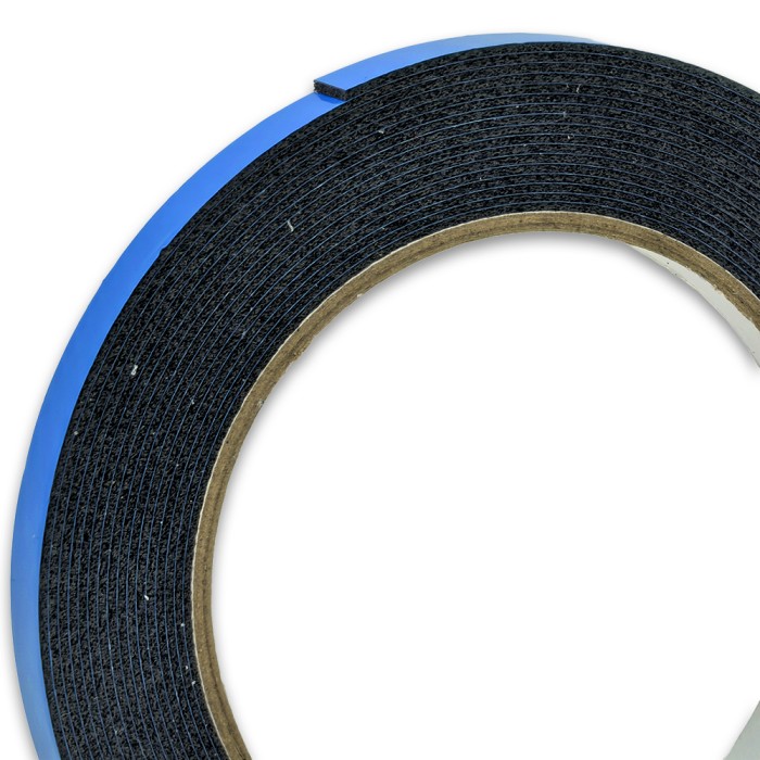 Скотч вспененный двусторонний FDA-111 BL в рулоне, ширина 9 мм, длина 5 м, серый