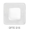 Фьюзинг квадрат DFTE 015 прозрачно-белого цвета, 4 см