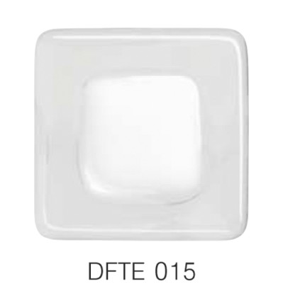 Фьюзинг квадрат DFTE 015 прозрачно-белого цвета, 4 см