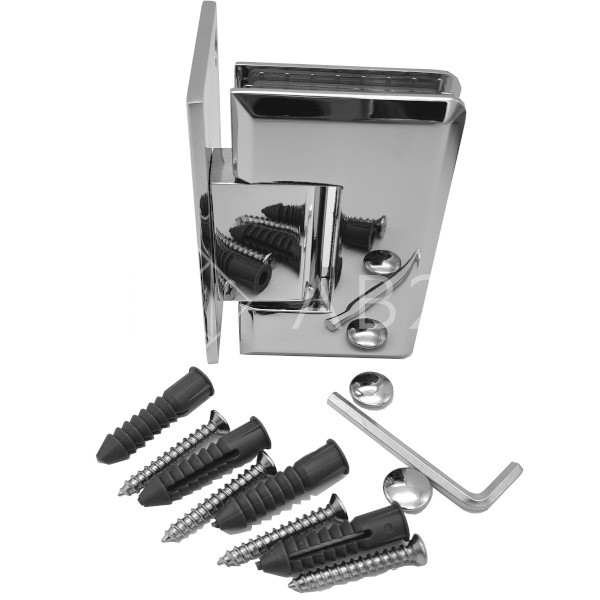 Петля Бета β FDP-20 стена-стекло с бок. креплением, цинк/хром