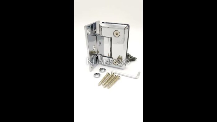 Петля Бета β FDP-20 стена-стекло с бок. креплением, цинк/хром