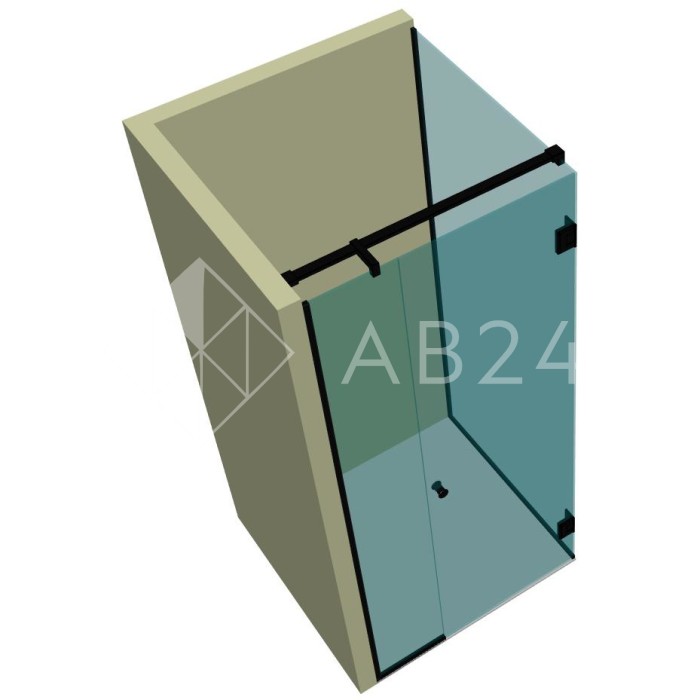 Душевая кабина угловая DK-208P в опорном профиле