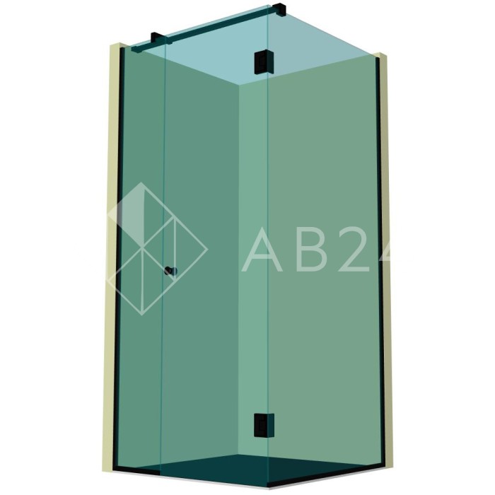 Душевая кабина угловая DK-208P в опорном профиле