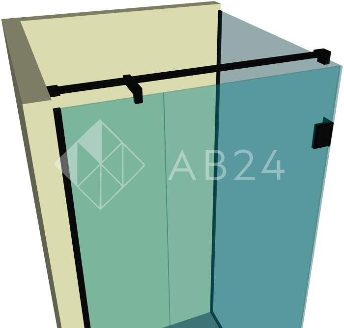 Душевая кабина угловая DK-208P в опорном профиле