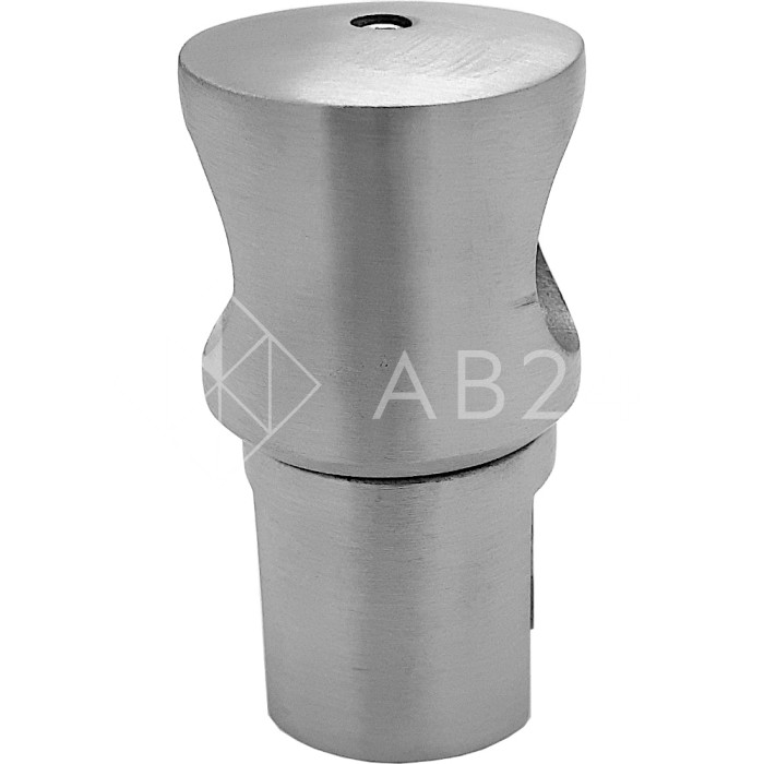 Держатель стекла FDC-11 трубы 19 сквозной 0°-360°, латунь/матовый