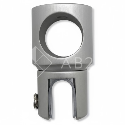 Держатель стекла FDC-11 трубы 19 сквозной 0°-360°, латунь/матовый