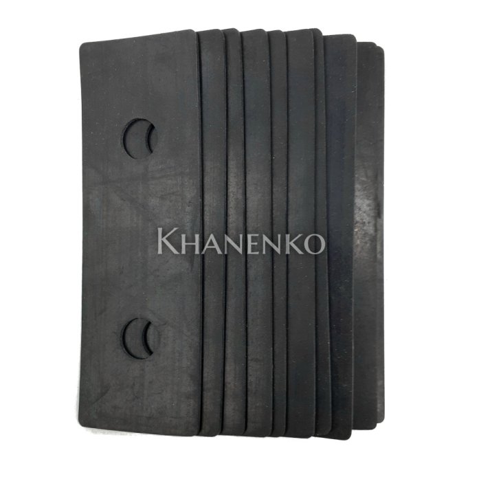 Комплект резиновых прокладок для стойки FOS-05, 10 шт FOA-05 Черный