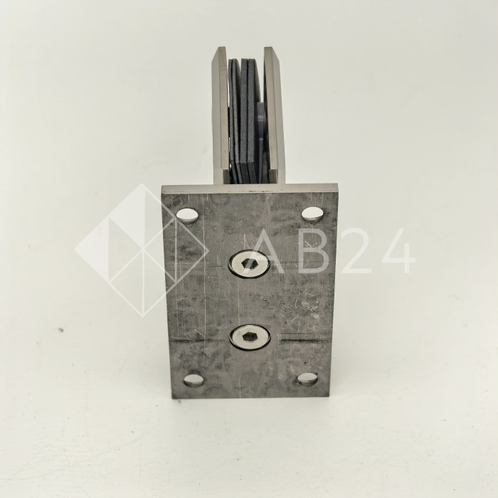 Петля Бета β FDP-21 стена-стекло центр. крепление, нержавейка/полированный