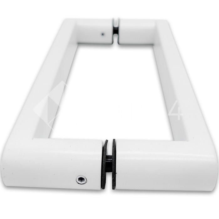 Ручка скоба FDR-86, 25*200*225 мм, нержавейка/белый