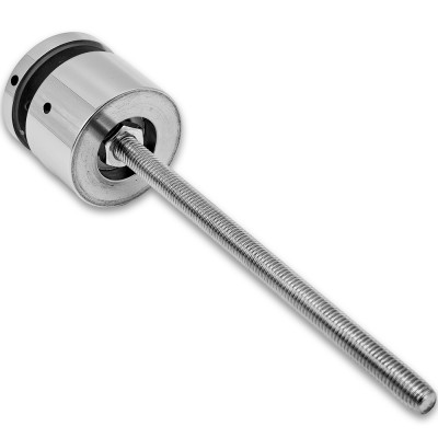 Стеклодержатель FKK-40, 10х30 мм Ø50 мм М10x1.5 для стекла, нержавейка/полированный