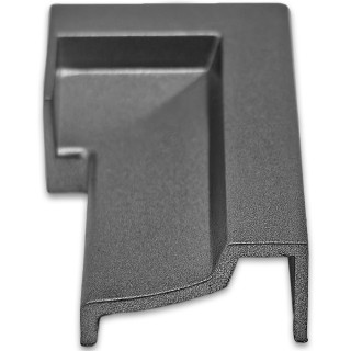 Заглушка торцевая FDPA-430R Правая для порога, ПВХ/Оружейная сталь