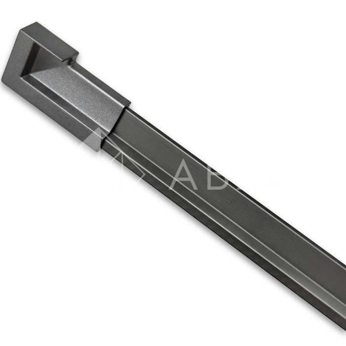 Заглушка торцевая FDPA-430R Правая для порога, ПВХ/Оружейная сталь