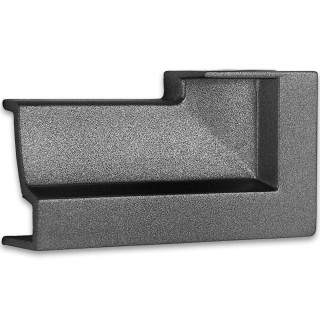 Заглушка торцевая FDPA-430R Правая для порога, ПВХ/Оружейная сталь