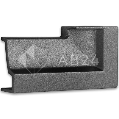 Заглушка торцевая FDPA-430R Правая для порога, ПВХ/Оружейная сталь