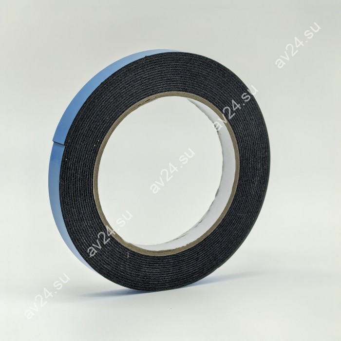 Скотч вспененный двусторонний FDA-112 BL в рулоне, ширина 12 мм, длина 5 м, серый