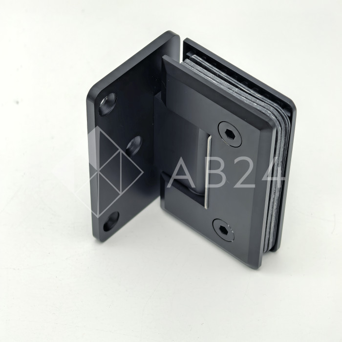 Петля Бета β FDP-20 стена-стекло с бок. креплением, латунь/черный