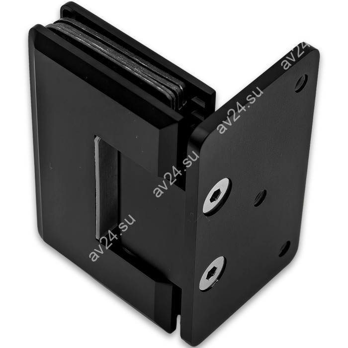 Петля Бета β FDP-20 стена-стекло с бок. креплением, латунь/черный