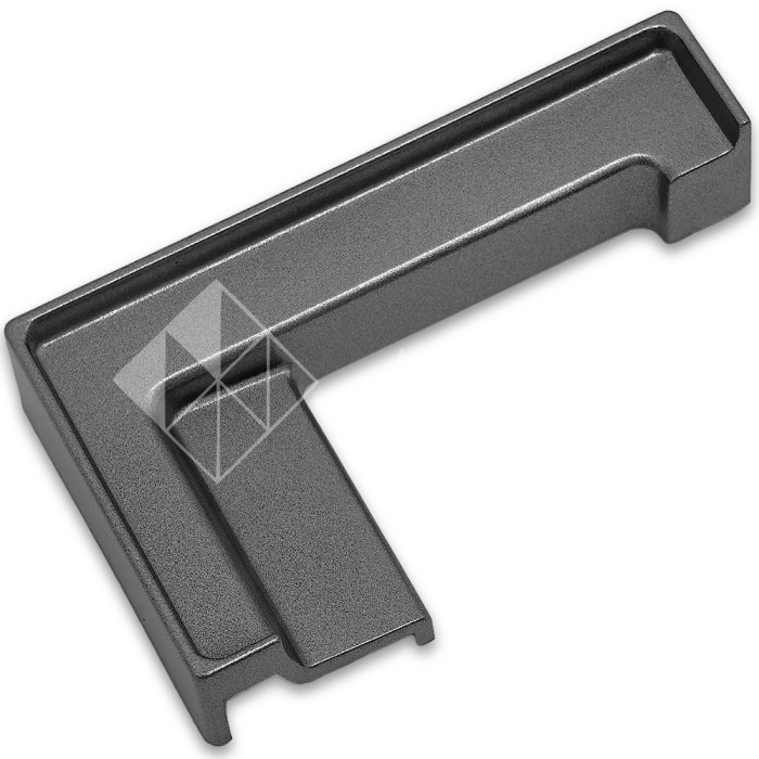 Заглушка угловая FDPA-431L Левая для порога, ПВХ/Оружейная сталь