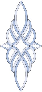 Бевелс AV67 дверной (13 элементов) 252 х 551 мм