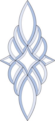 Бевелс AV67 дверной (13 элементов) 252 х 551 мм