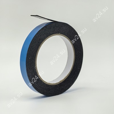 Скотч вспененный двусторонний FDA-113 BL в рулоне, ширина 15 мм, длина 5 м, серый