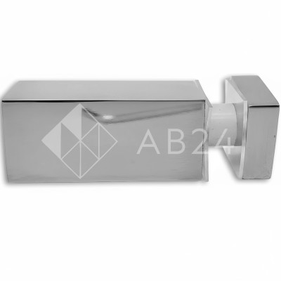 Крепление FDC-54 трубы 15х15 к стеклу, нержавейка/полированный