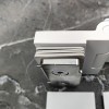 Петля Майя FDP-170 стена-стекло, открывание 90°, латунь/белый