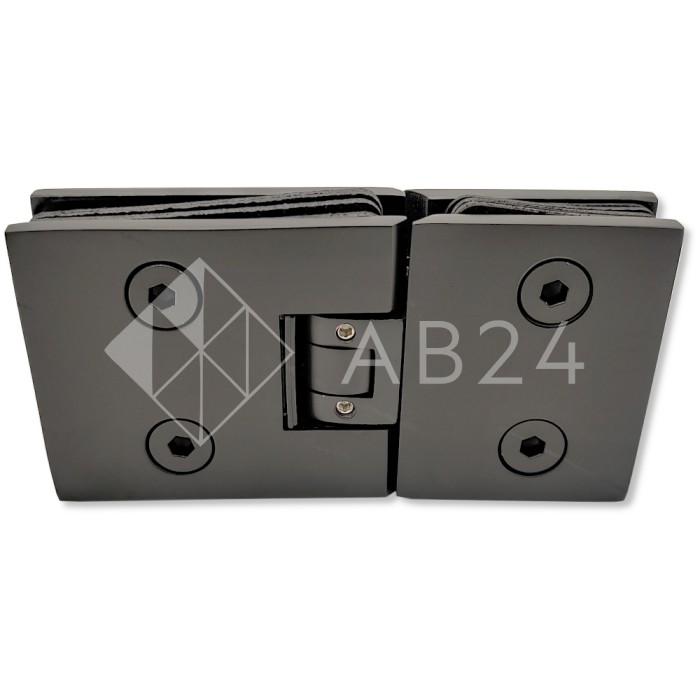 Петля FDP-183-DEF с дефектом Аврора стекло-стекло 180° без крышек, латунь/черный