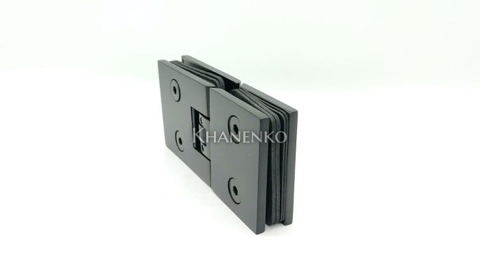 Петля FDP-183-DEF с дефектом Аврора стекло-стекло 180° без крышек, латунь/черный