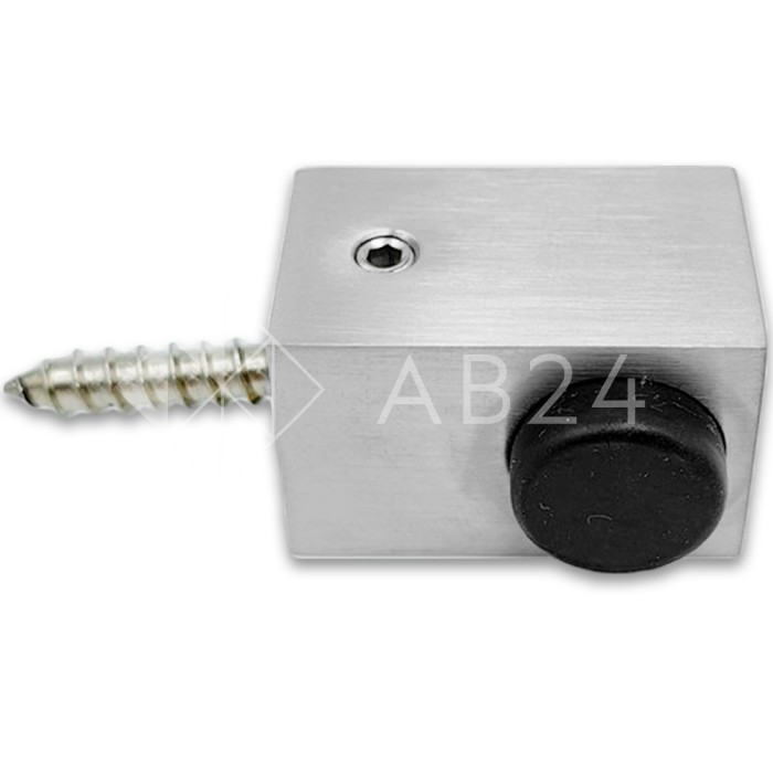 Дверной стопор FDA-08L левый к стене/полу, нержавейка/полированный