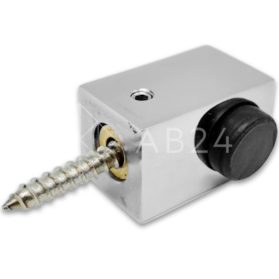 Дверной стопор FDA-08L левый к стене/полу, нержавейка/полированный