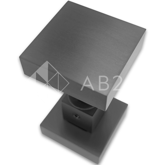 Ручка кноб FDR-31 квадратная, нержавейка/оружейная сталь