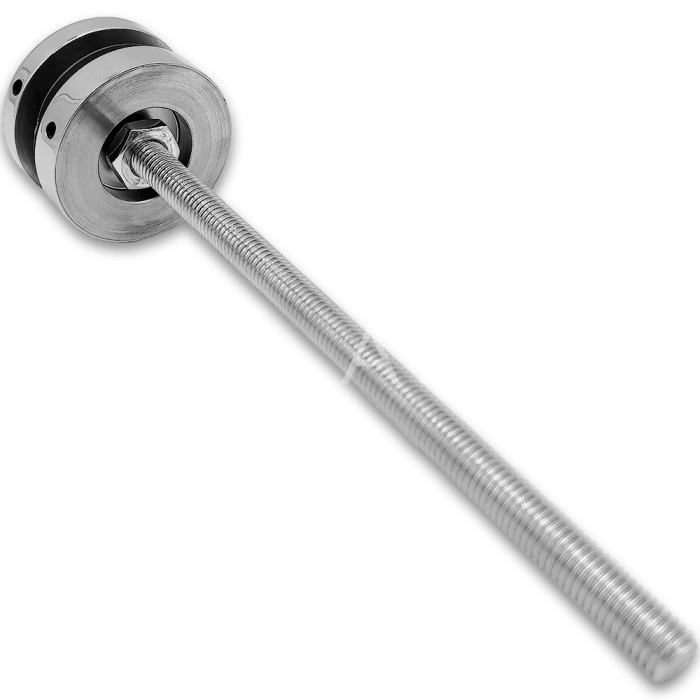 Стеклодержатель FKK-41, 10х10 мм Ø50 мм М10 для стекла, нержавейка/полированный