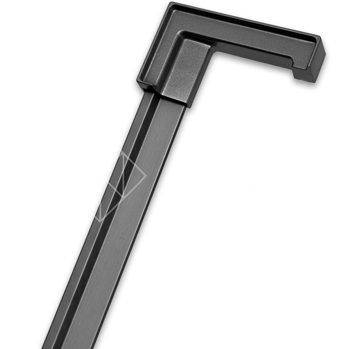 Заглушка угловая FDPA-431R Правая для порога, ПВХ/Оружейная сталь