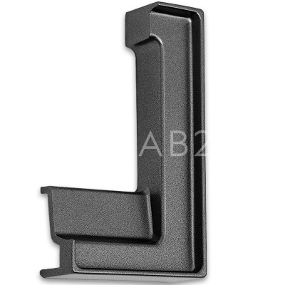 Заглушка угловая FDPA-431R Правая для порога, ПВХ/Оружейная сталь