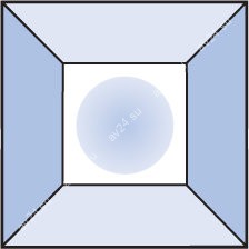 Бевелс AV152 квадрат 51 х 51 мм