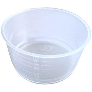 Пластиковый тигель RMIXGP60 калиброванный, 60 мл