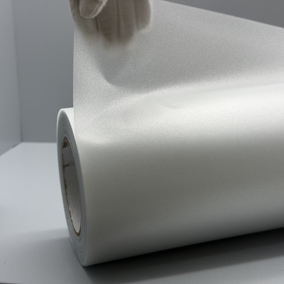 Декоративная пленка 1,52х30 м, белая матовая с глиттером