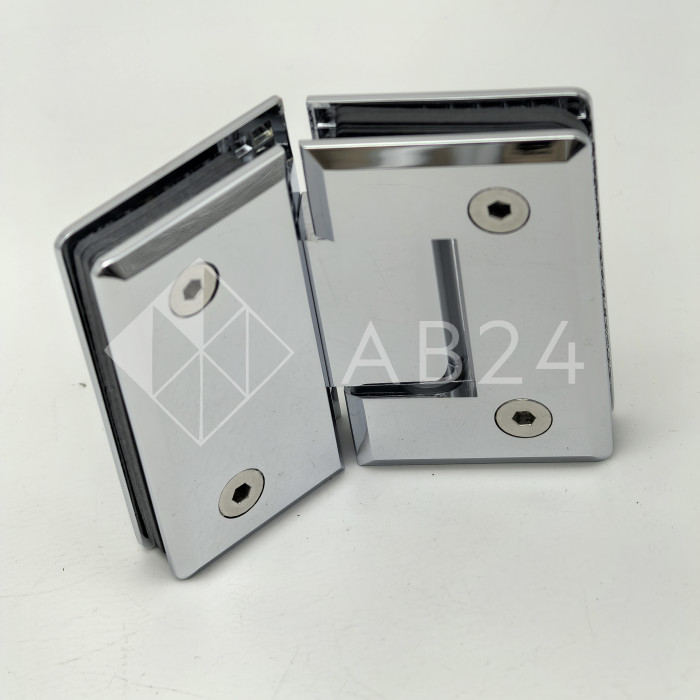 Петля Бета β FDP-24 стекло-стекло 135°, латунь/хром