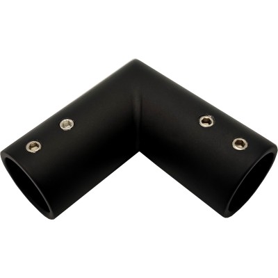 Соединитель FDC-18 трубы 19 угловой 90°, нержавейка/черный