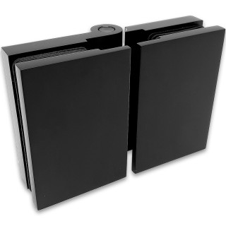 Петля Майя FDP-171 стекло-стекло 180°, латунь/черный