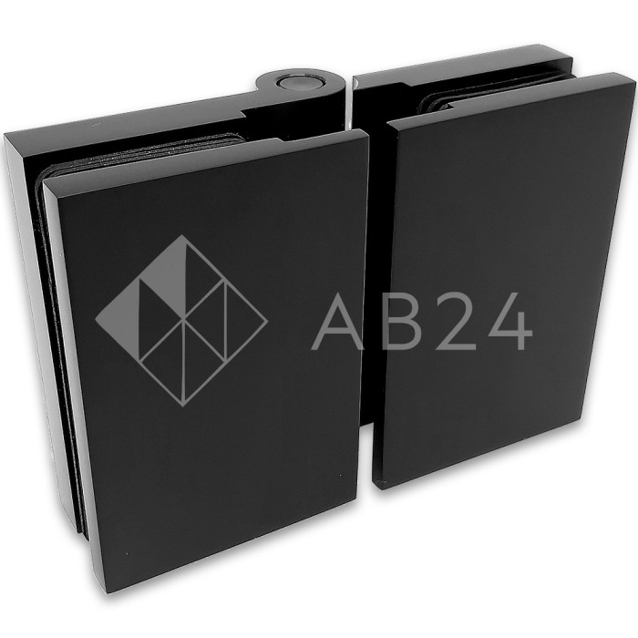 Петля Майя FDP-171 стекло-стекло 180°, латунь/черный