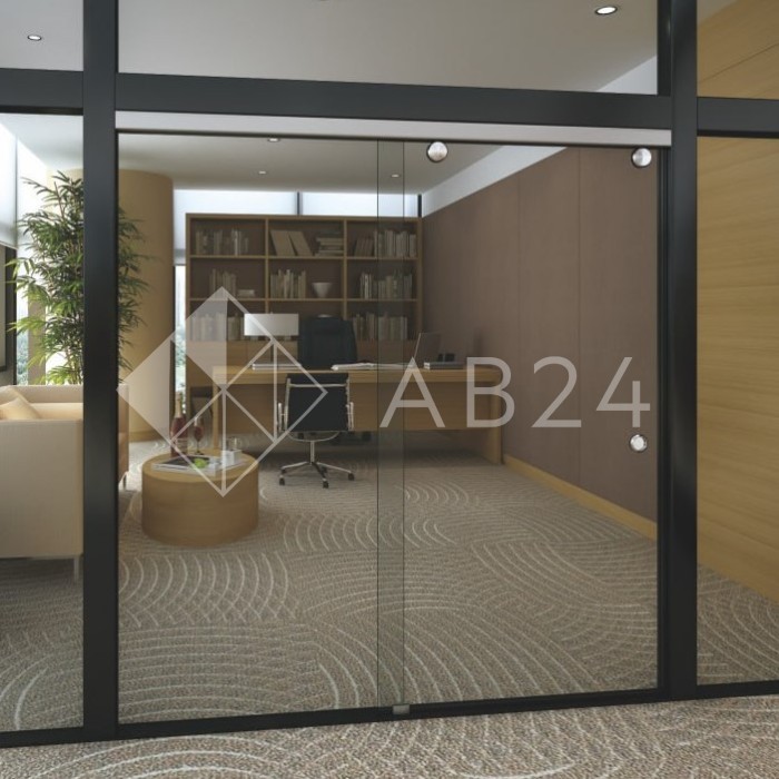 Заглушки трека FDS-112 торцевые для раздвижных систем FDS-11 левая+правая, комплект 2 шт, ПВХ/черный