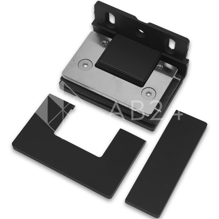 Петля Афина FDP-130 стена-стекло с бок.креплением, латунь/черный