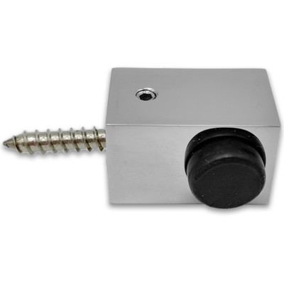 Дверной стопор FDA-08L левый к стене/полу, нержавейка/матовый